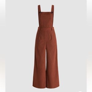 Red Corduroy Jumpsuit